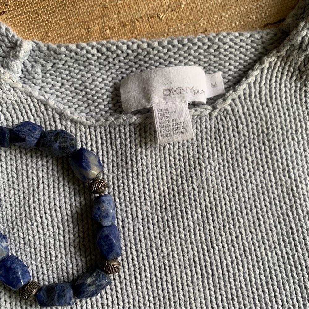 DKNYpure Cotton S/S Cable Knit Sweater - Picture 5 of 5